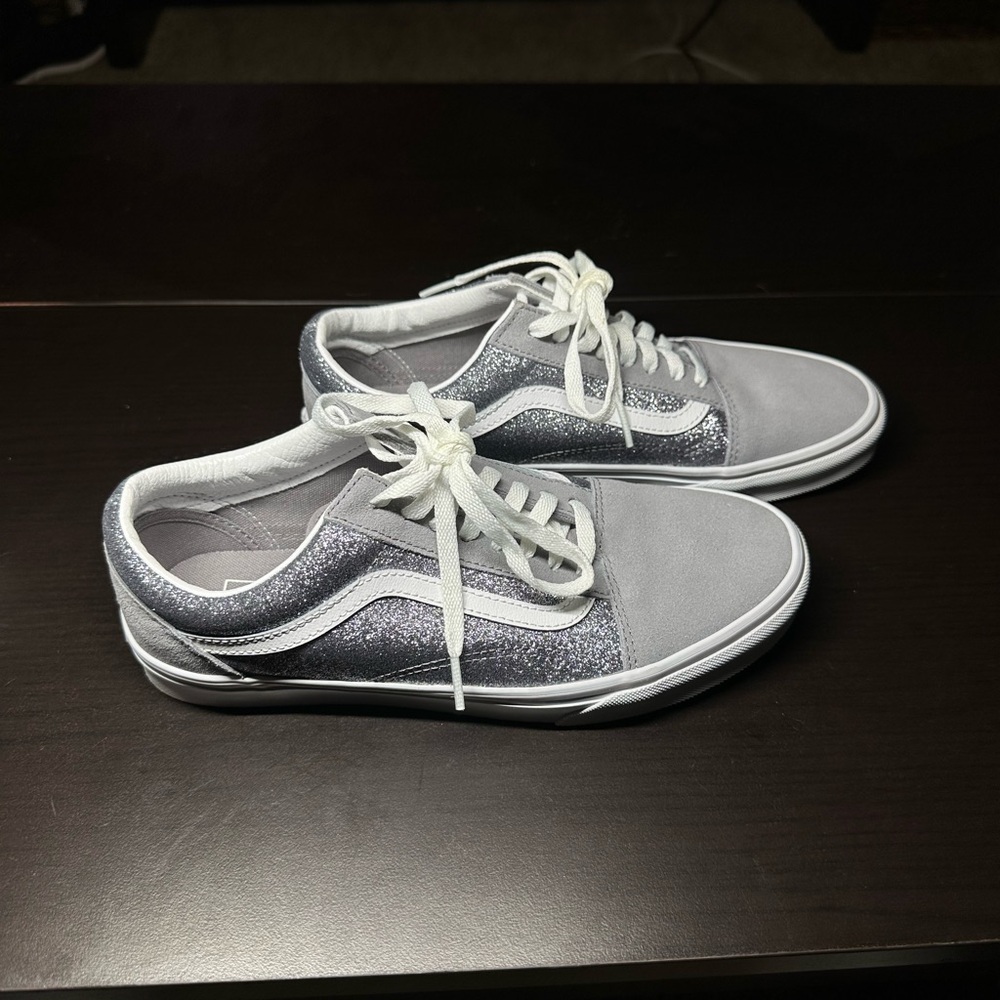 Vans Old Skool Glitter Shimmer Shiny Sneakers - Picture 2 of 5